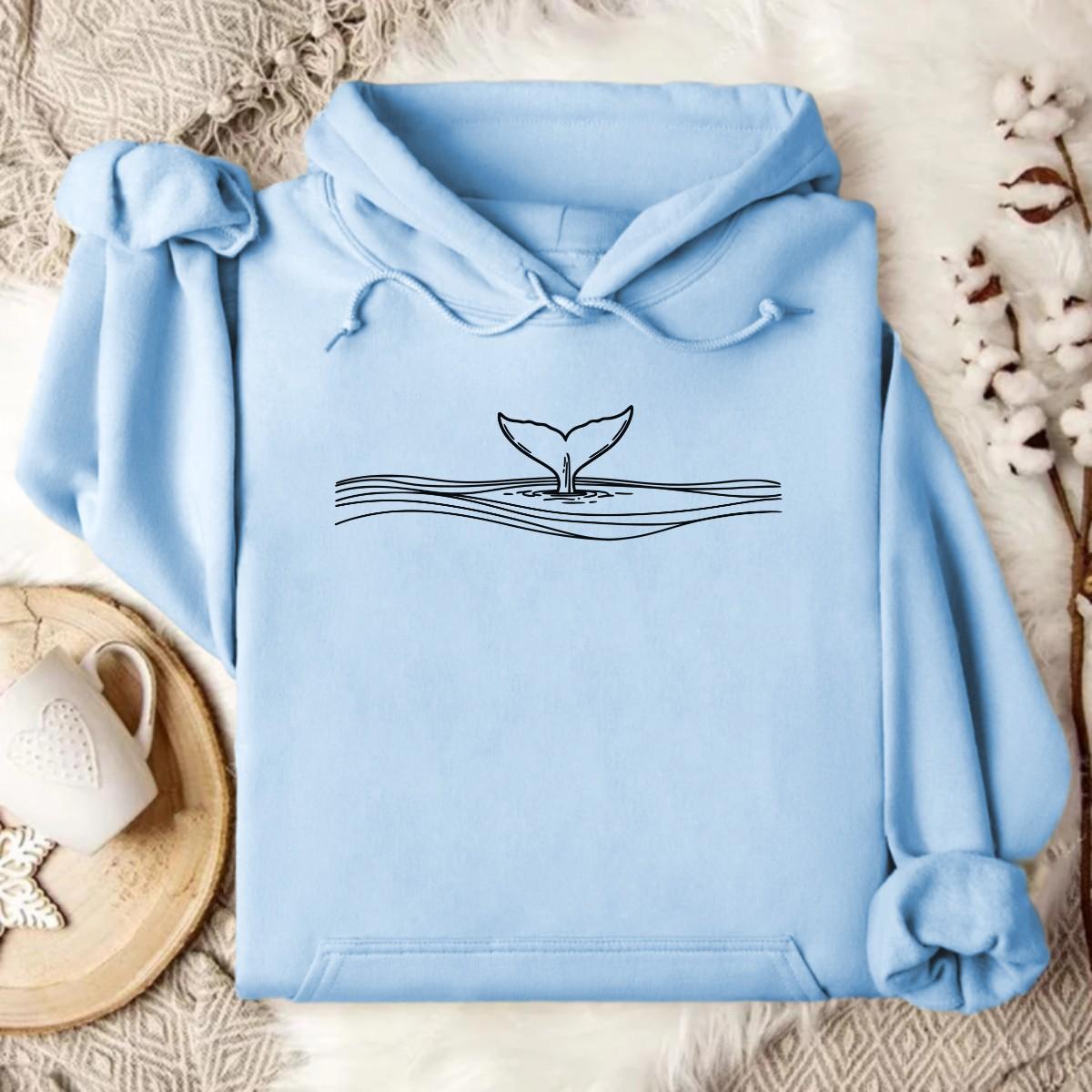 Stylish Light Blue Hoodie