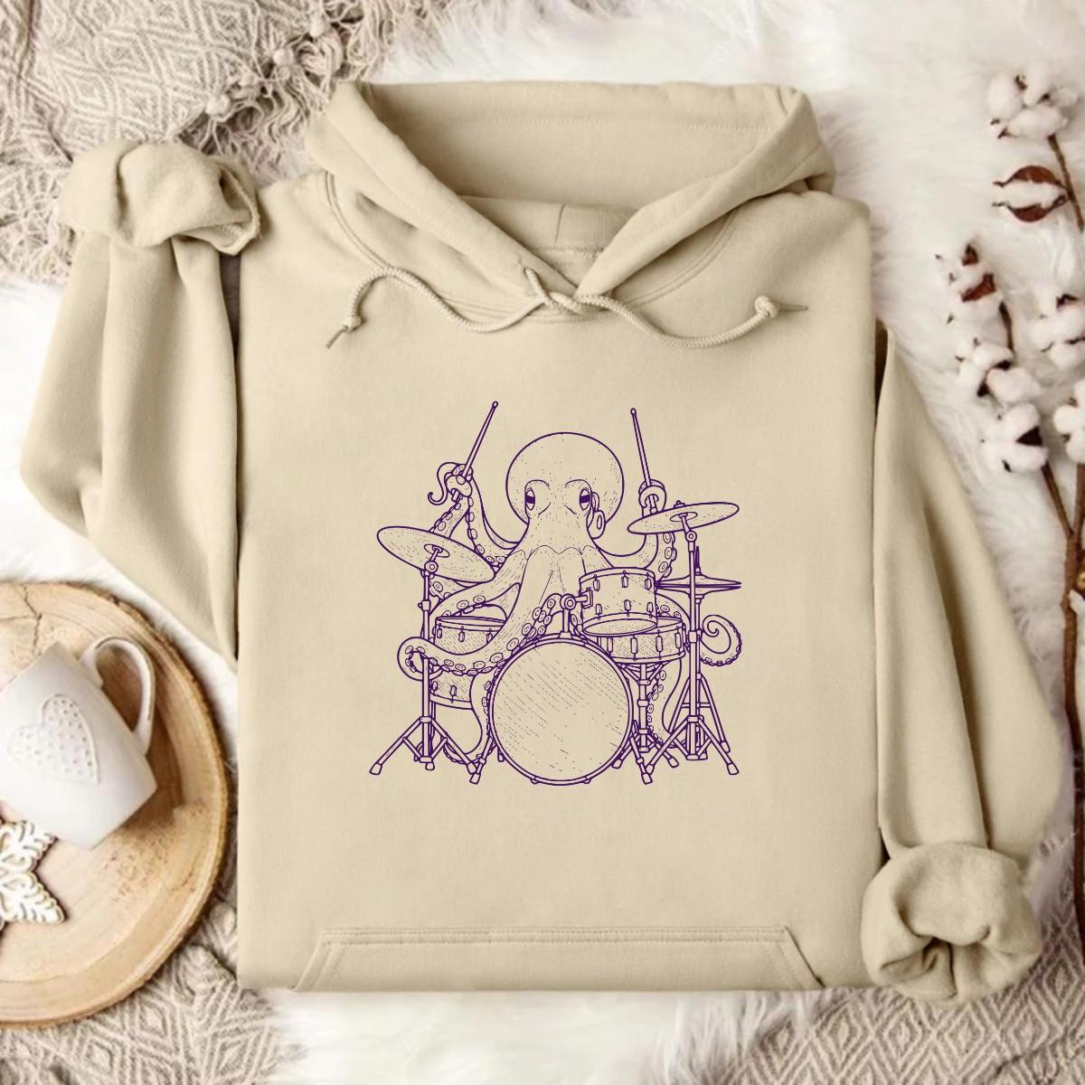 Stylish Sand Beige Ocean Hoodie
