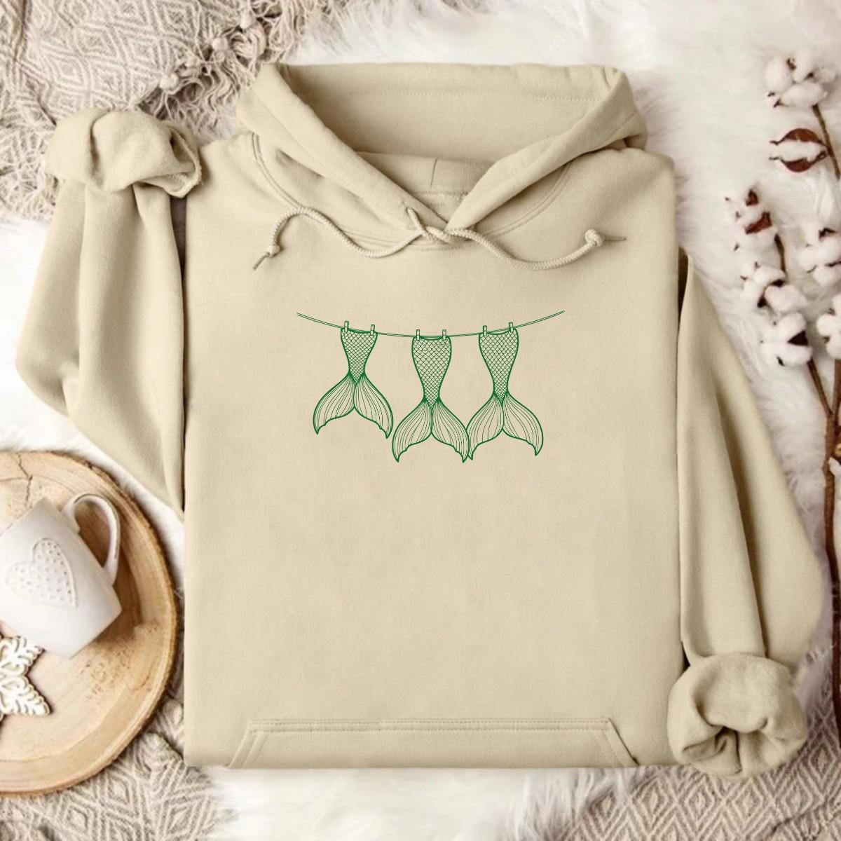Stylish Sand Beige Ocean Hoodie