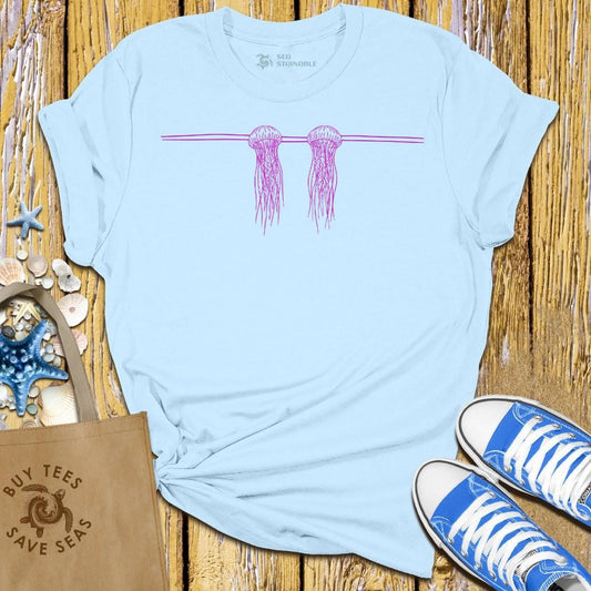 Stylish Light Blue T Shirt