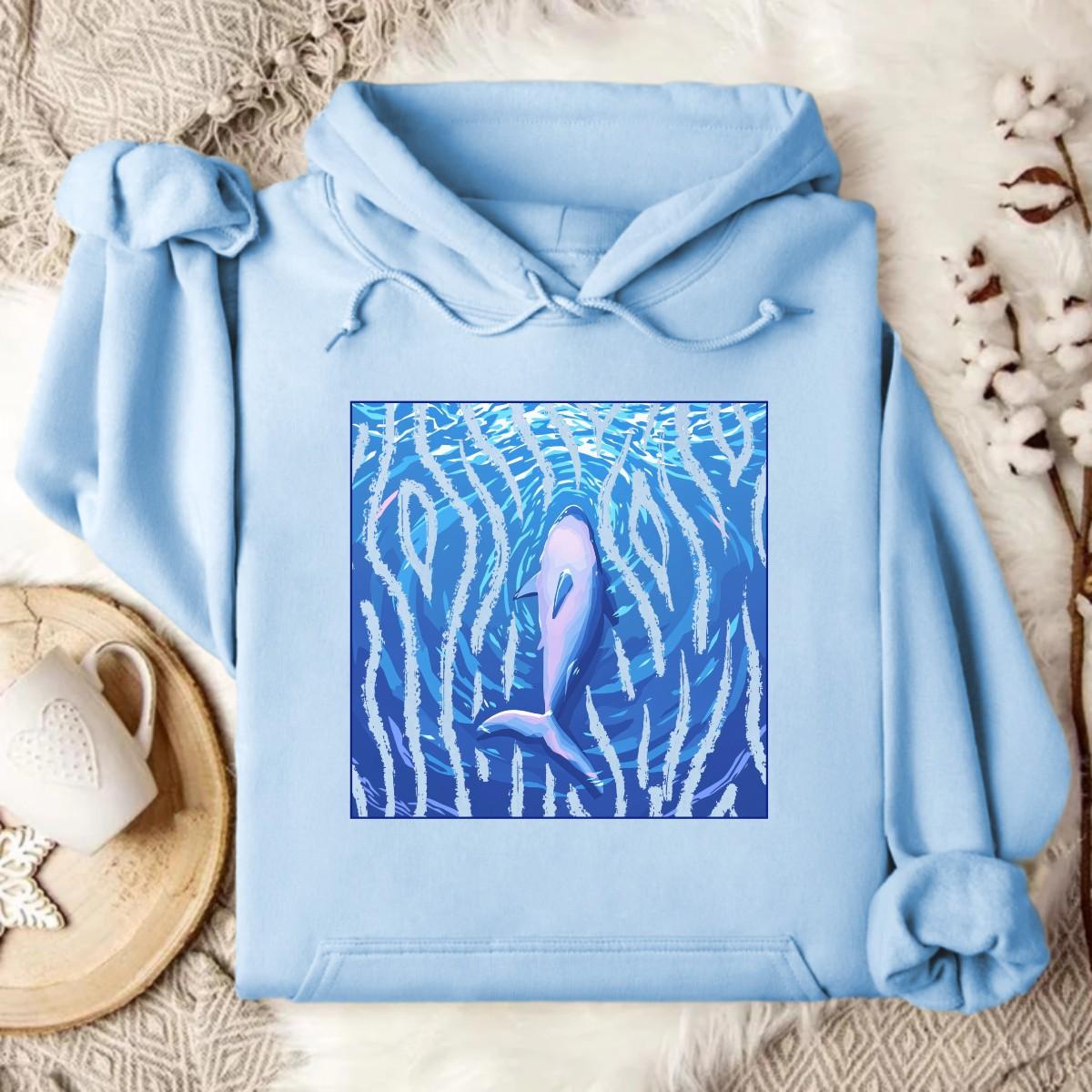 Stylish Light Blue Hoodie