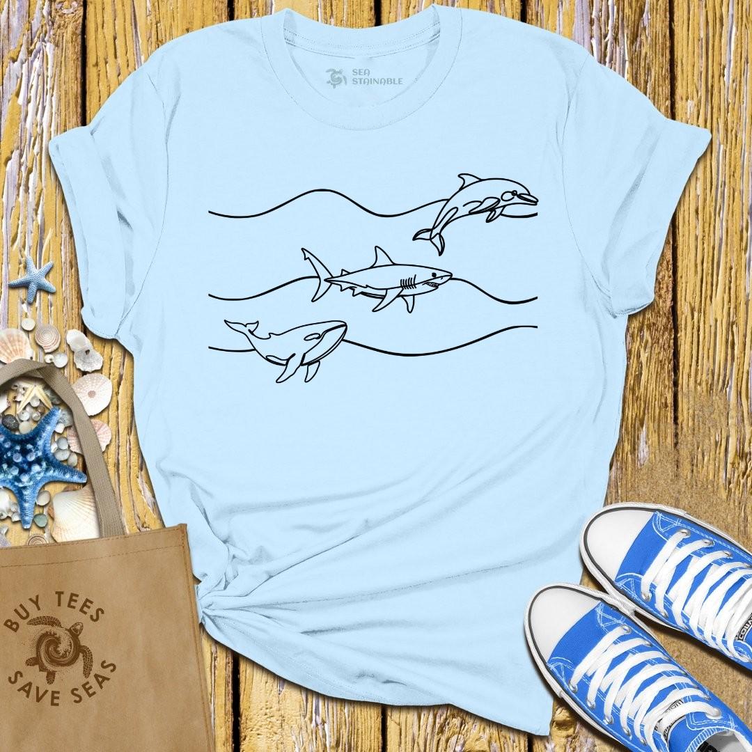 Stylish Light Blue T Shirt