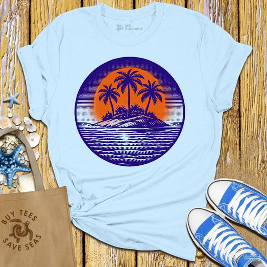 Stylish Light Blue T Shirt