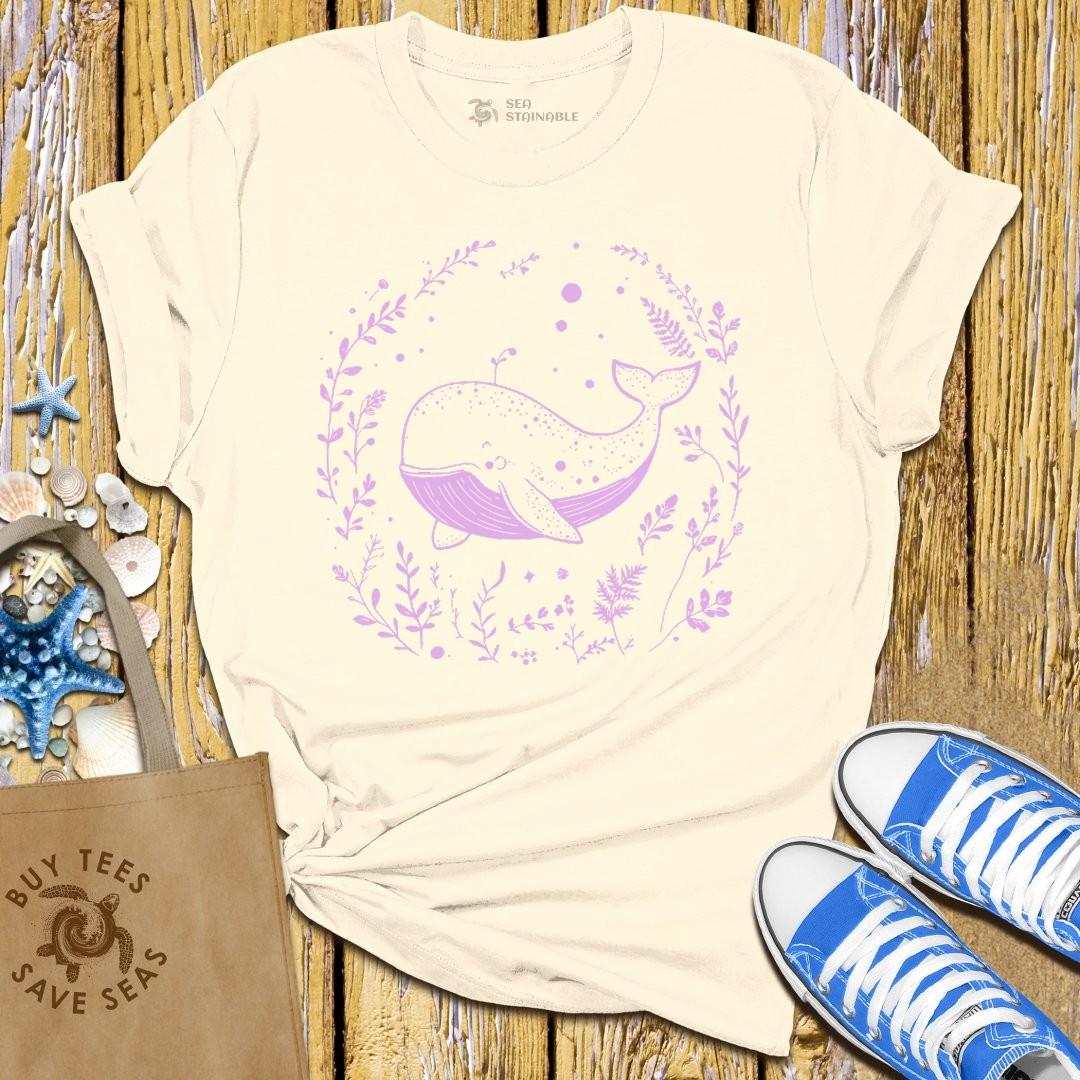 T-Shirt Sand / S Graceful Whale T Shirt