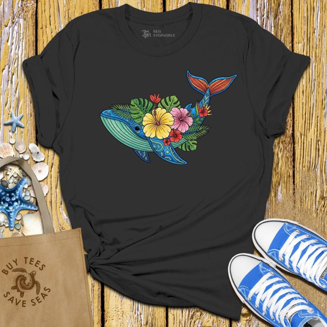 T-Shirt Black / S Hawaiian Whale T Shirt