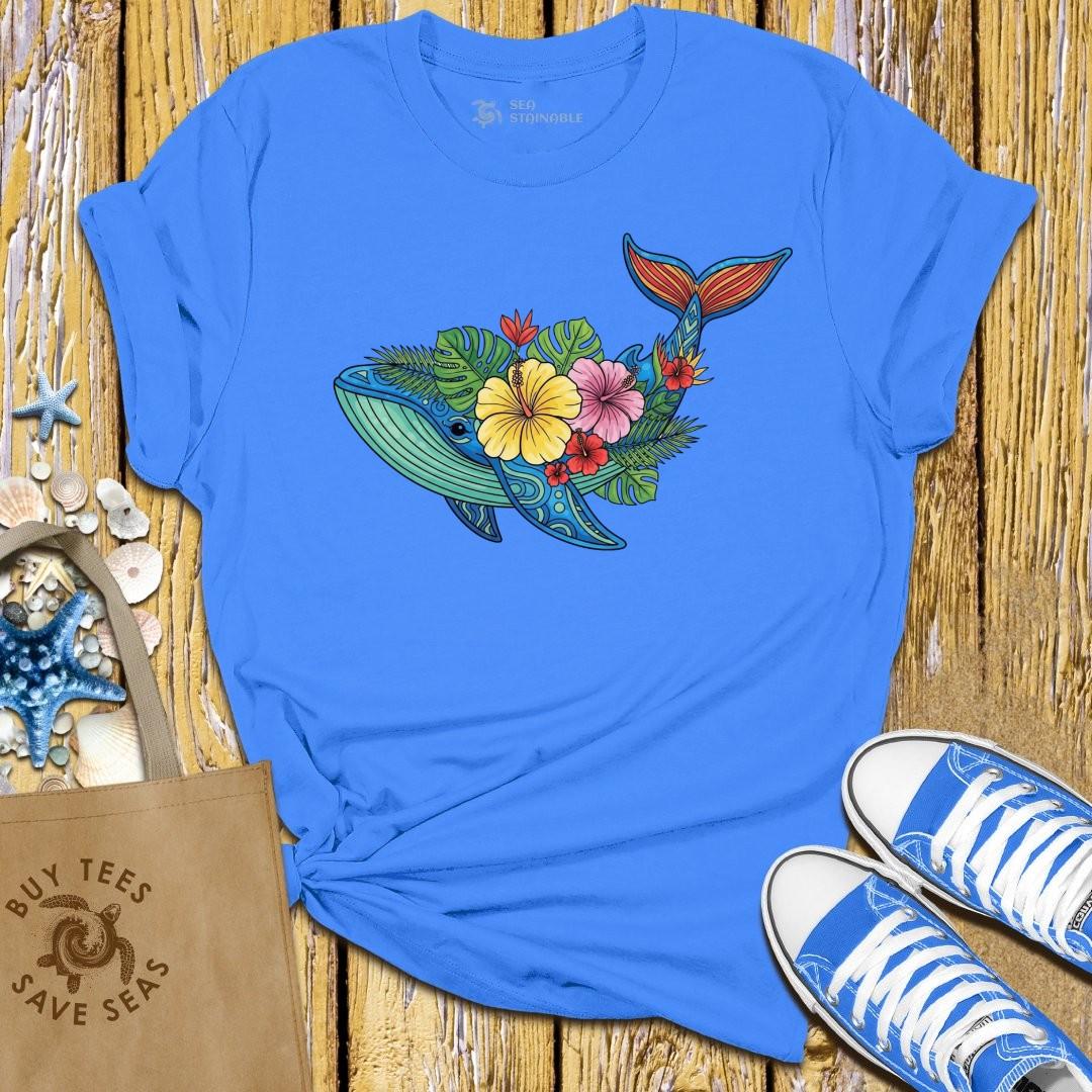 T-Shirt Blue / S Hawaiian Whale T Shirt