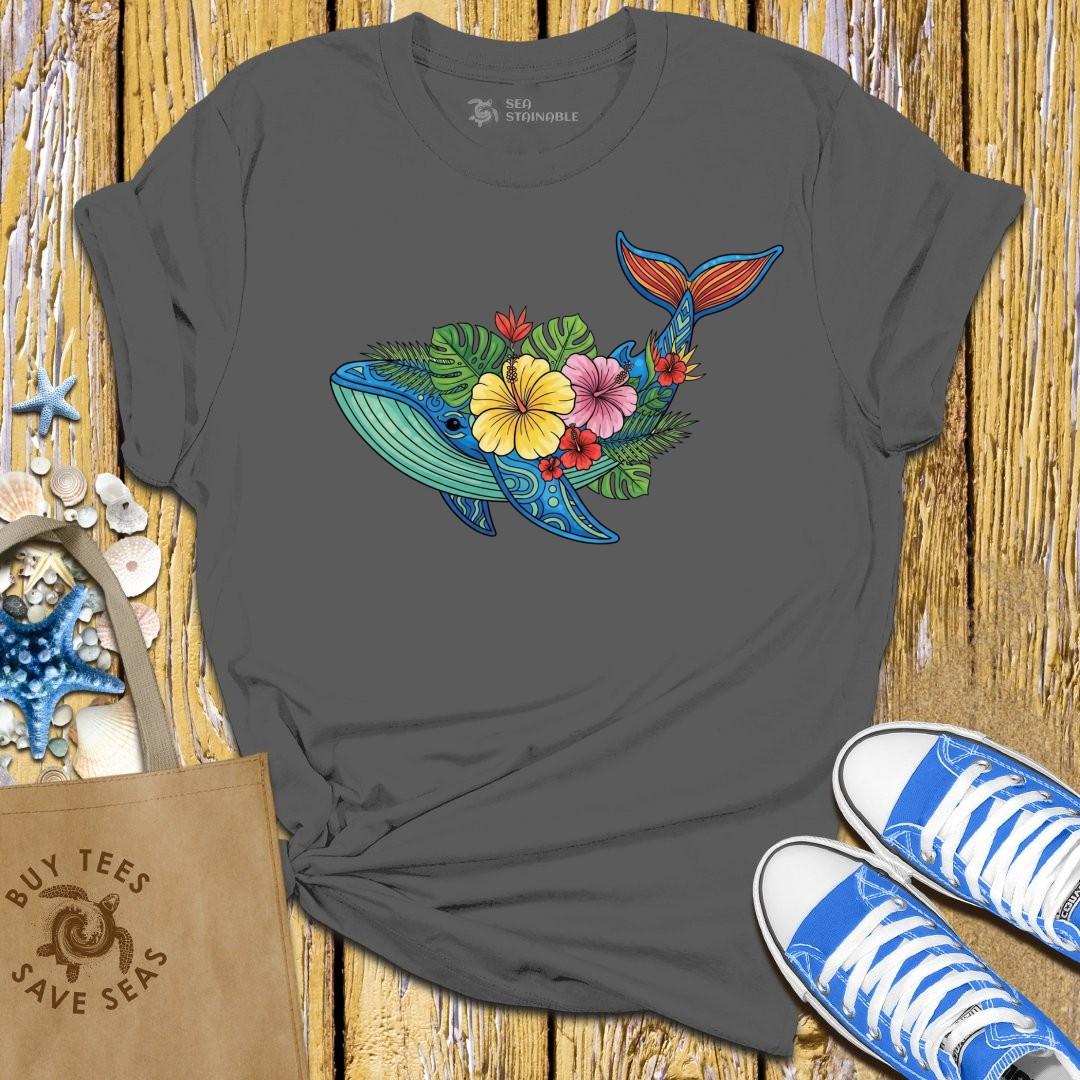 T-Shirt Charcoal / S Hawaiian Whale T Shirt