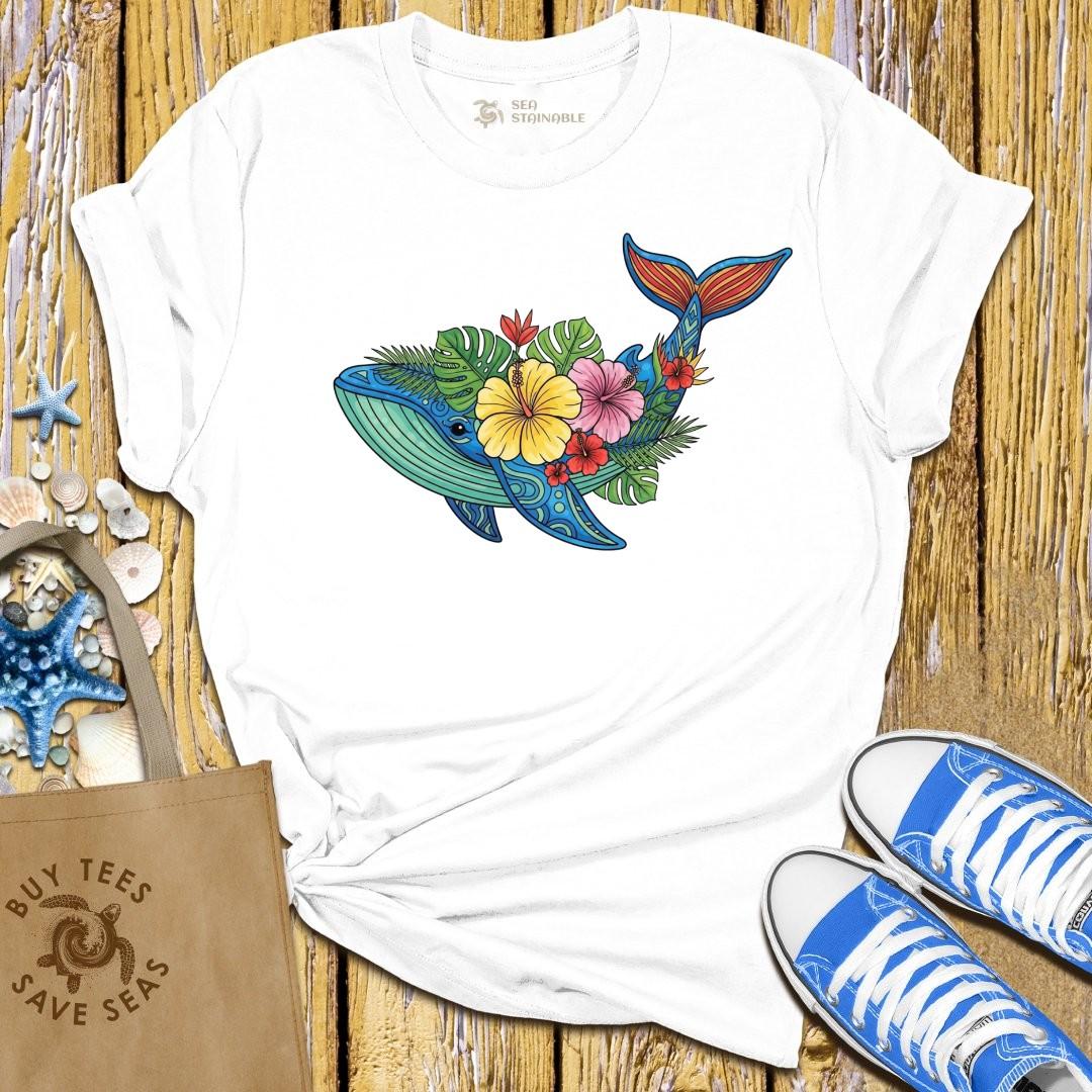 T-Shirt White / S Hawaiian Whale T Shirt