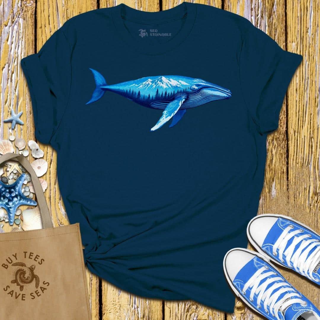 T-Shirt Navy / S Ice Topped Whale T Shirt