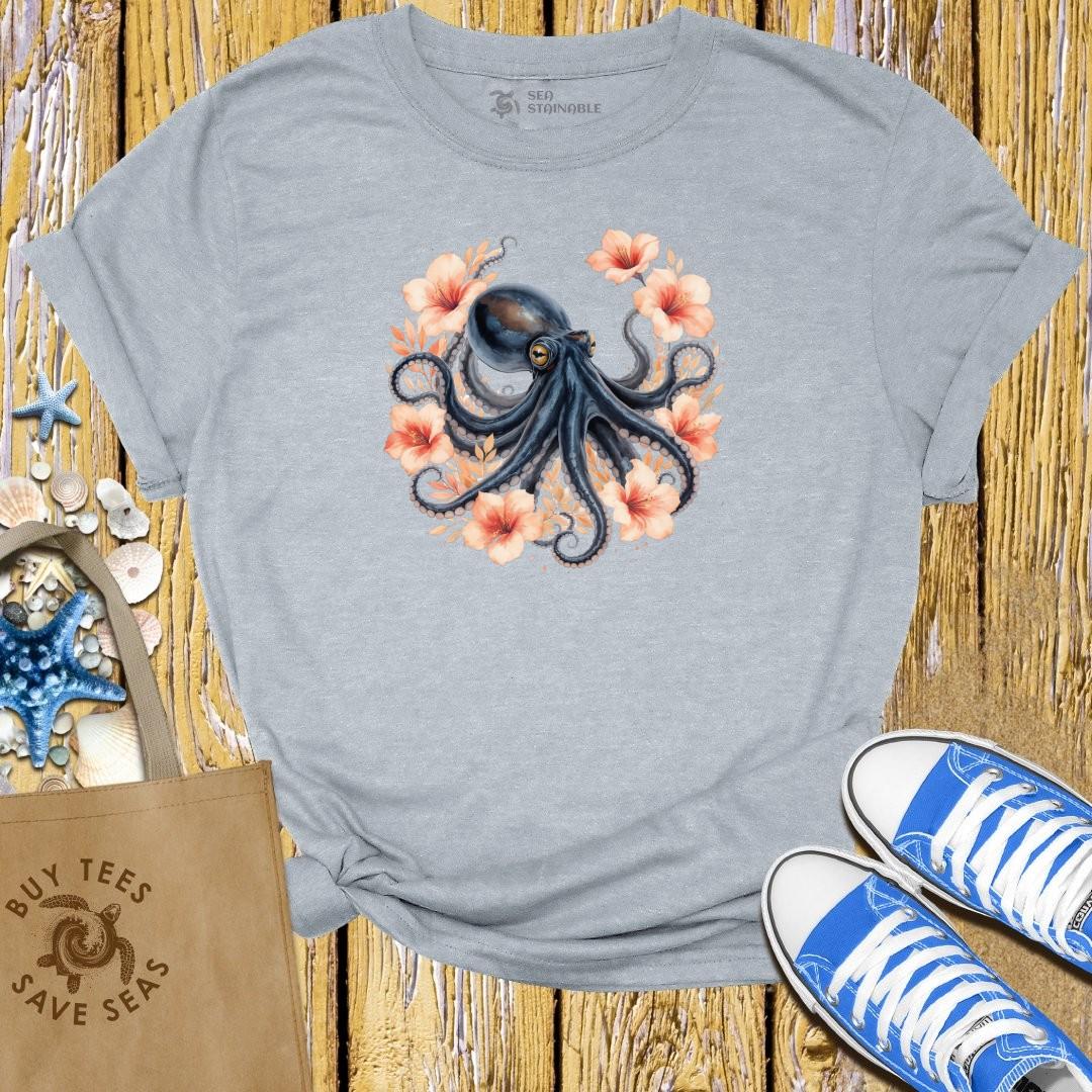 T-Shirt Sports Grey / S Inky Bloom T Shirt