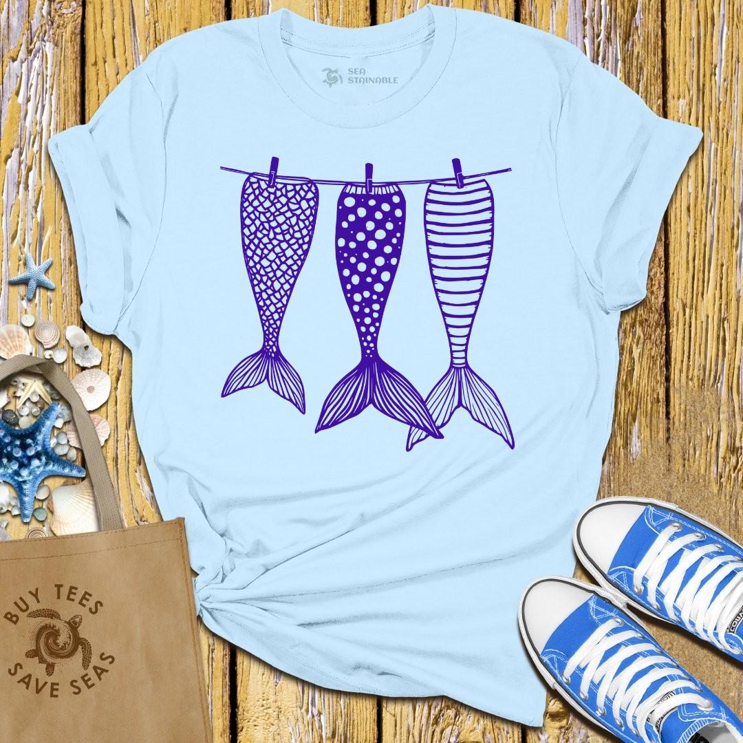 T-Shirt Light Blue / S Mermaid Banners T Shirt