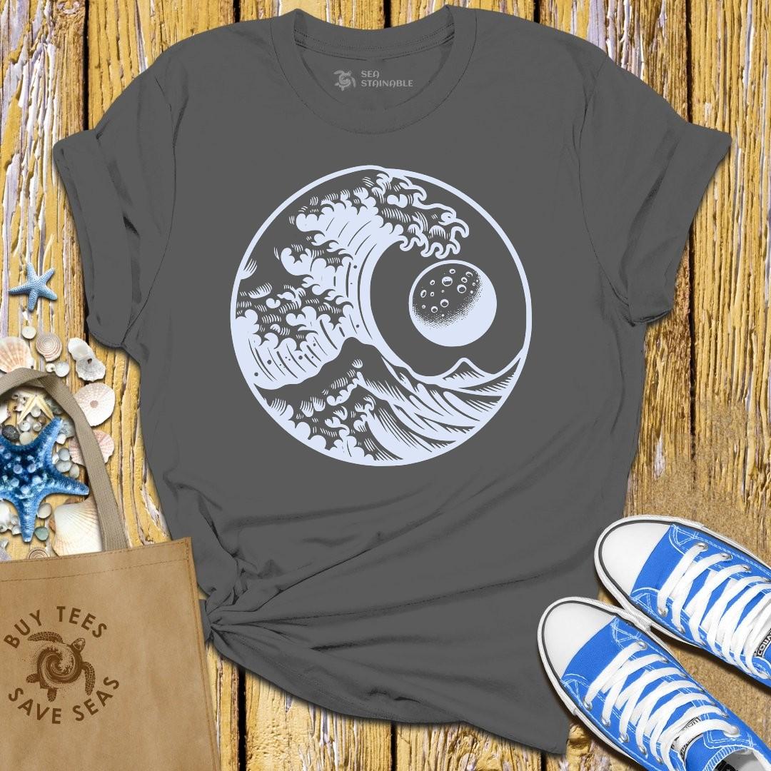 T-Shirt Charcoal / S Moonlit Waves T Shirt