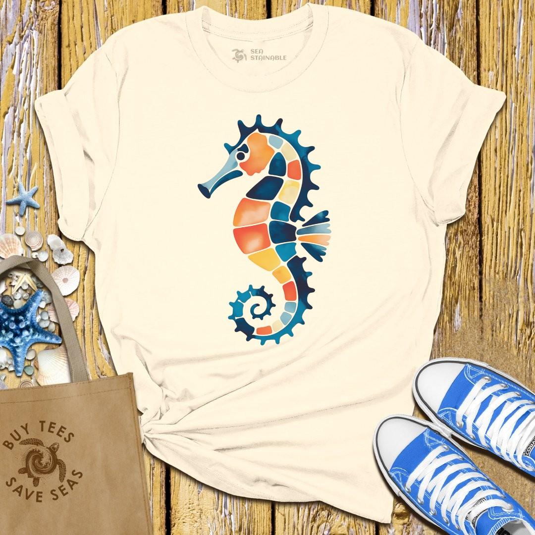 T-Shirt Sand / S Mosaic Seahorse T Shirt
