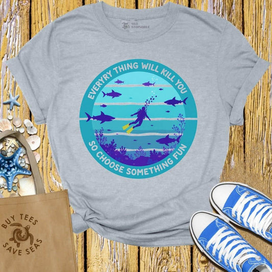 T-Shirt Sports Grey / S Ocean Adventure T Shirt