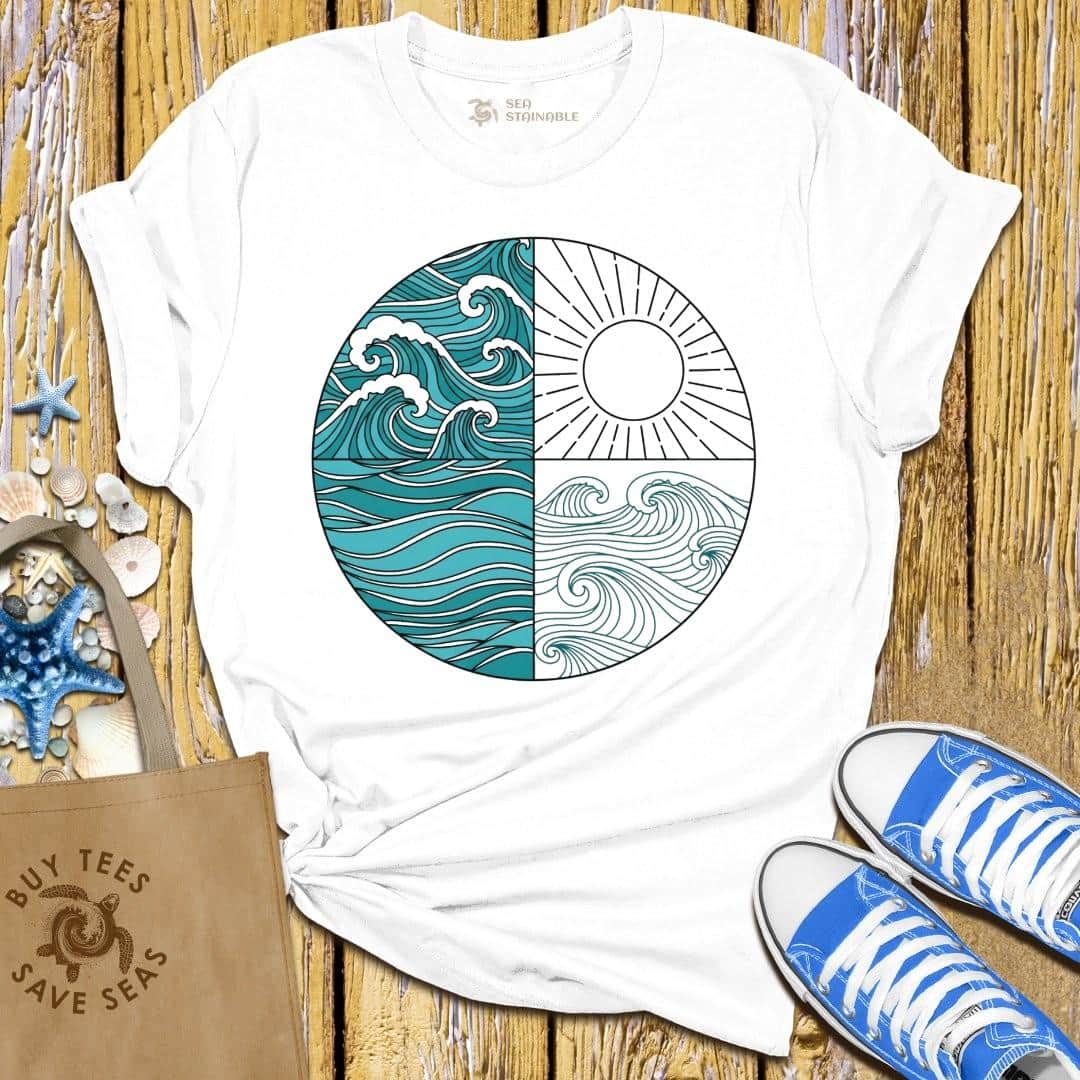 T-Shirt White / S Ocean Sunburst T Shirt