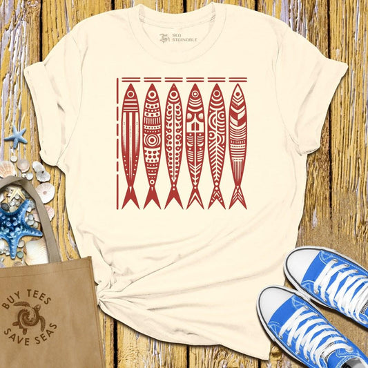 T-Shirt Sand / S Red Fishery T Shirt