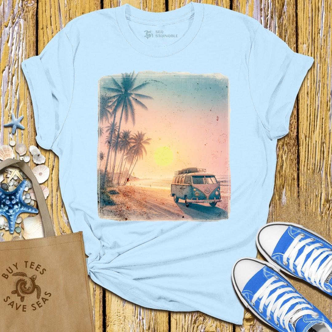 T-Shirt Light Blue / S Retro Beach Trip T Shirt