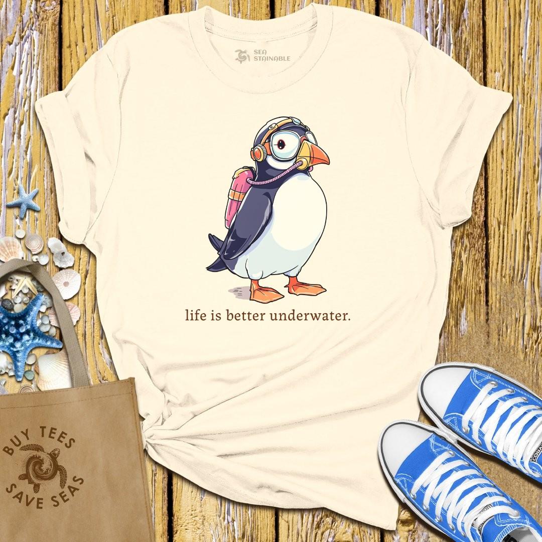 T-Shirt Sand / S Scuba Puffin T Shirt