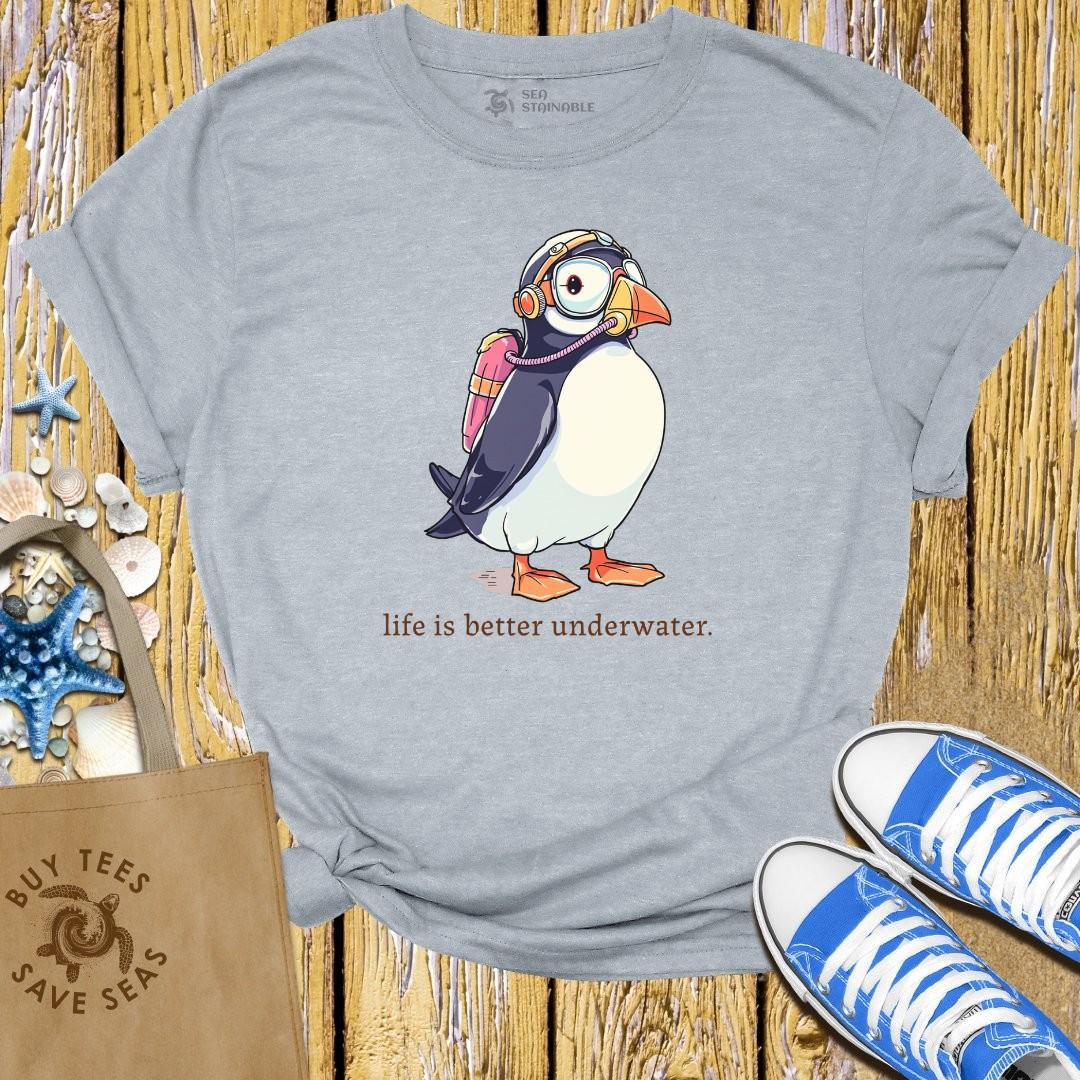 T-Shirt Sports Grey / S Scuba Puffin T Shirt