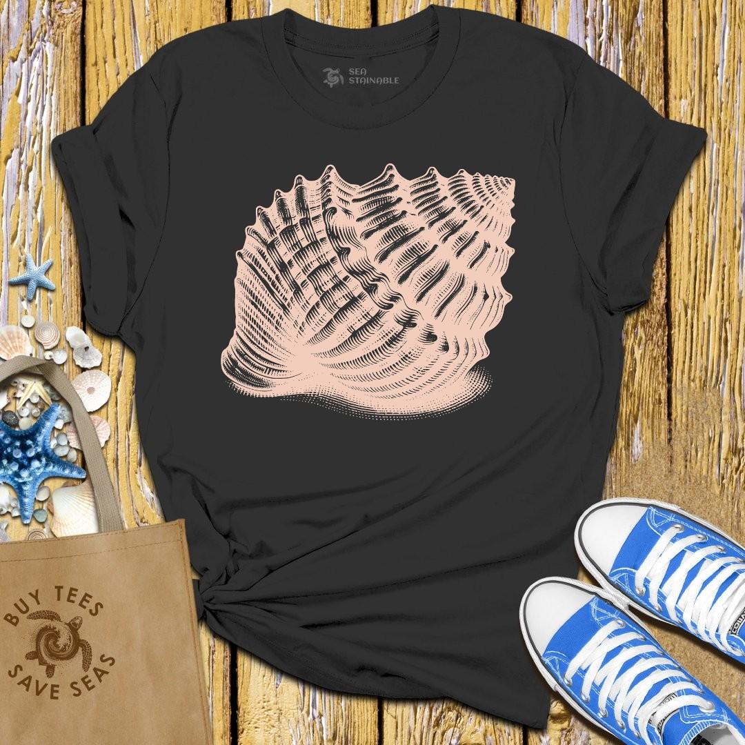 T-Shirt Black / S Seashell Elegance T Shirt