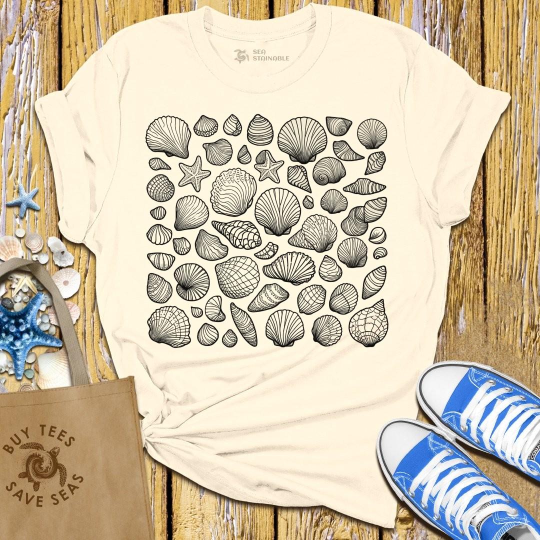 T-Shirt Sand / S Seaside Shells T Shirt