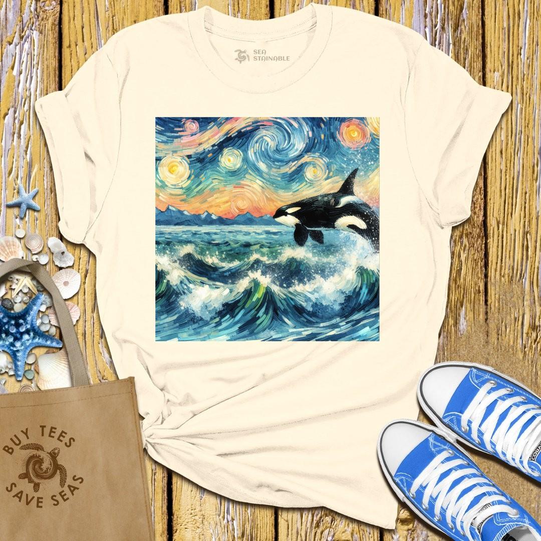 T-Shirt Sand / S Starry Orca T Shirt
