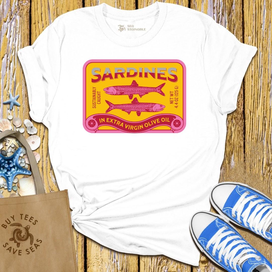 T-Shirt White / S Sustainable Sardines T Shirt