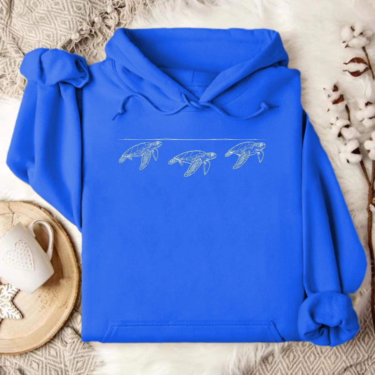 Hoodie Blue / S Turtle Migration Hoodie