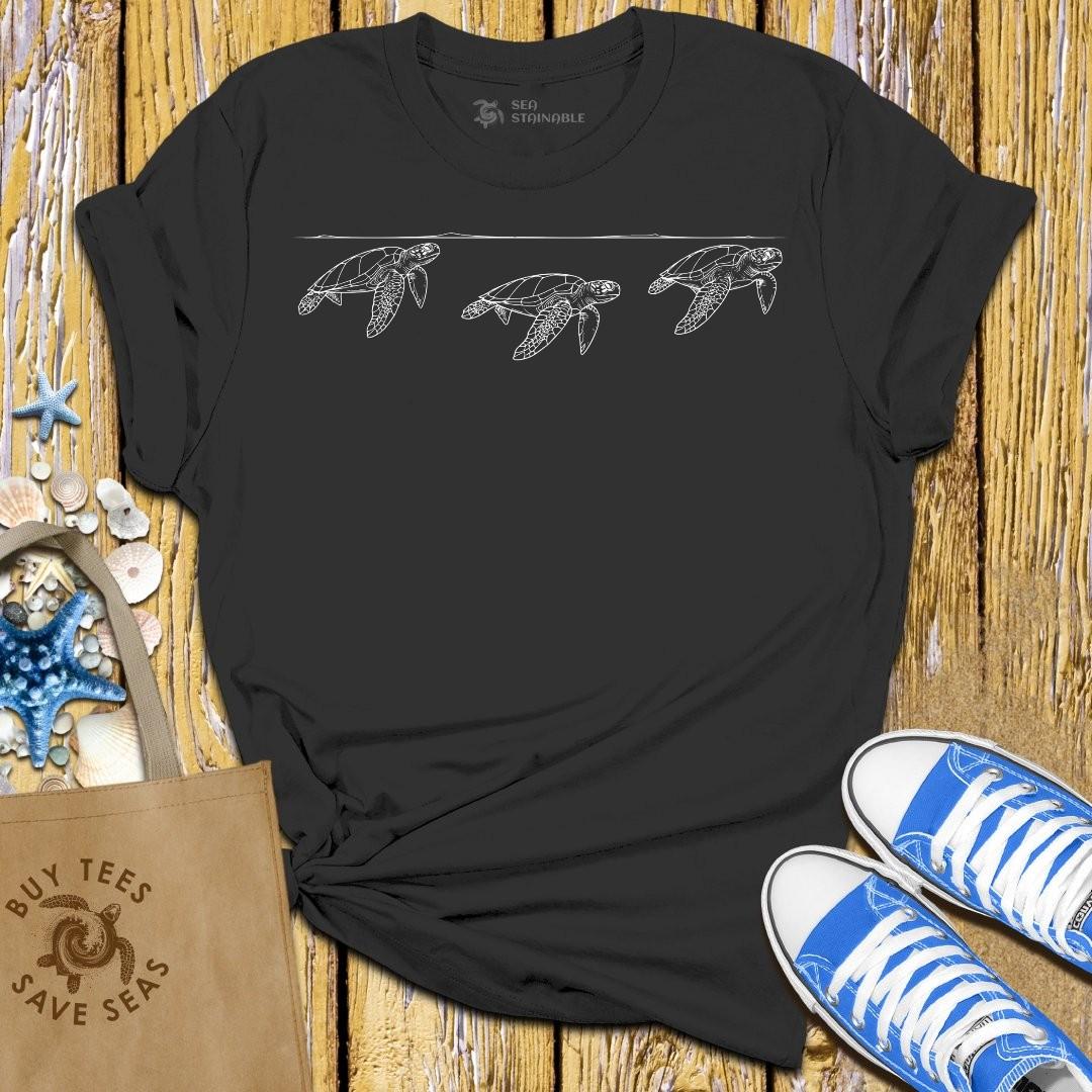 T-Shirt Black / S Turtle Migration T Shirt