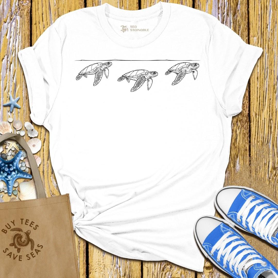 T-Shirt White / S Turtle Migration T Shirt