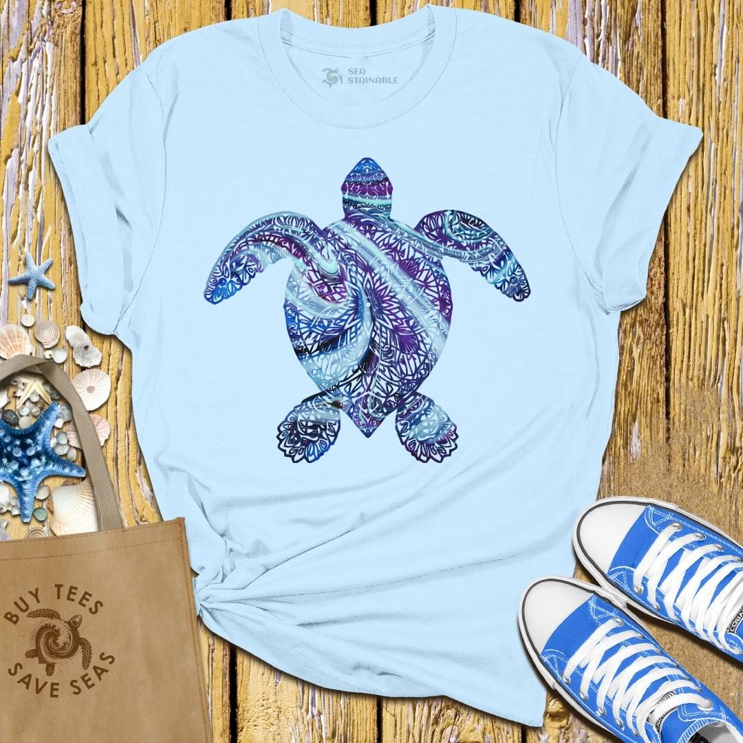 T-Shirt Light Blue / S Turtle Swirl T Shirt