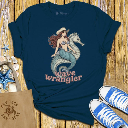 T-Shirt Navy / S Wave Wrangler T Shirt
