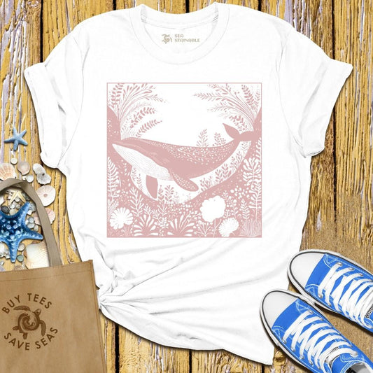 T-Shirt White / S Whale Bloom T Shirt