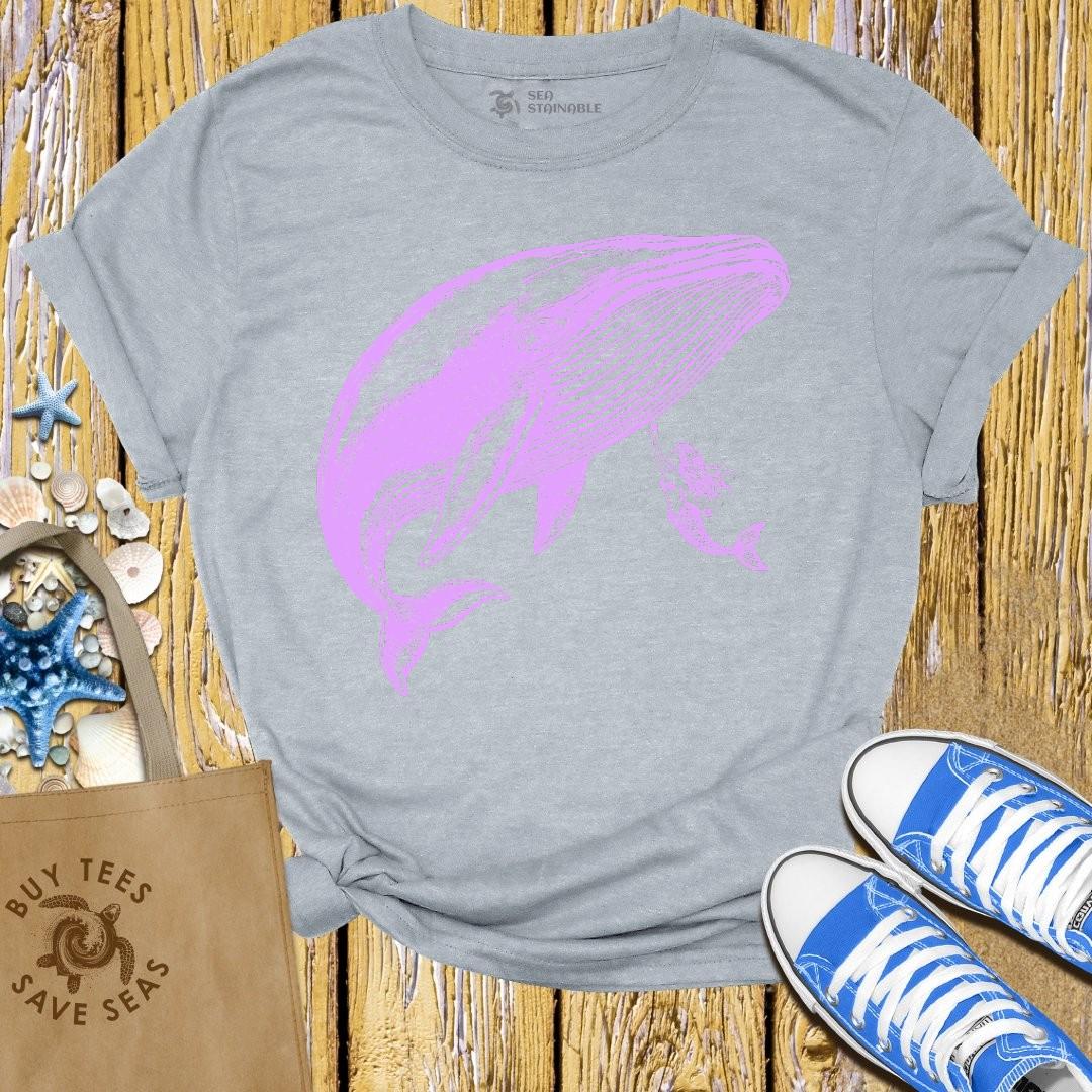 T-Shirt Sports Grey / S Whale Dance T Shirt