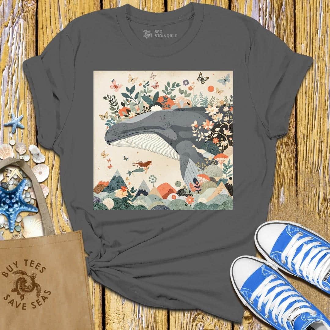 T-Shirt Charcoal / S Whale Dreamscape T Shirt