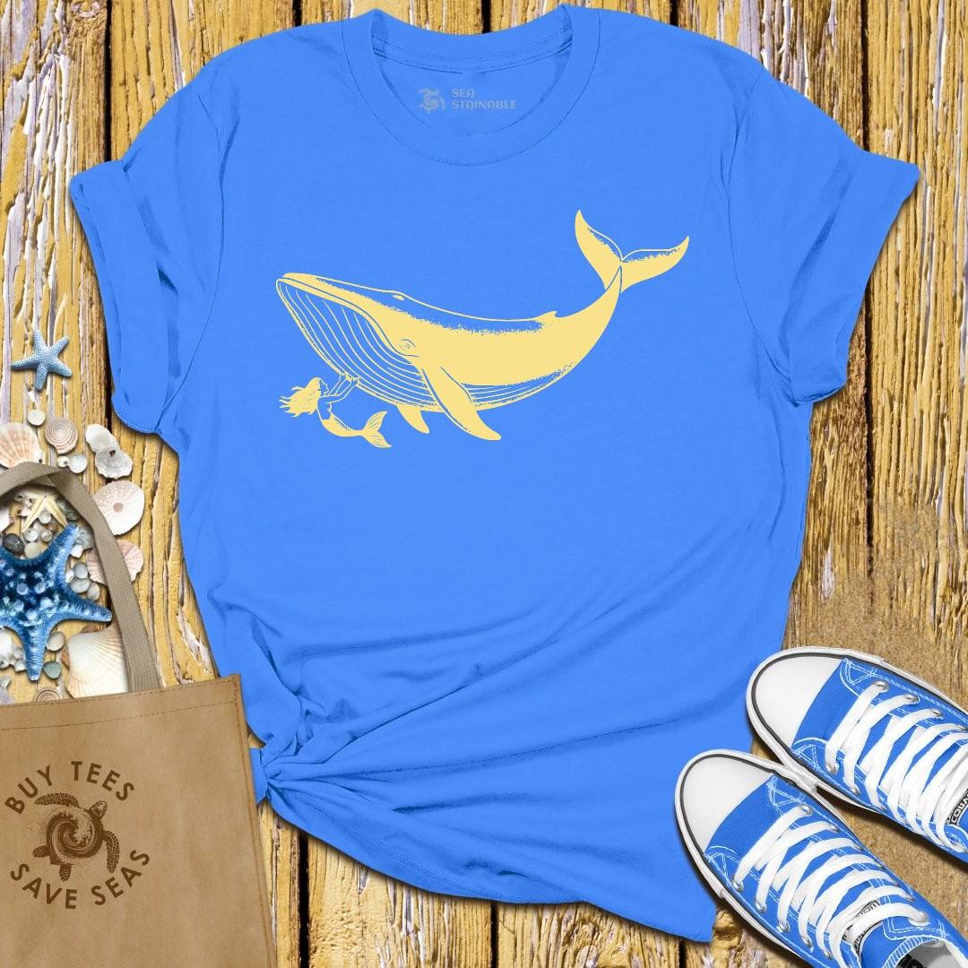 T-Shirt Blue / S Whale Embrace T Shirt