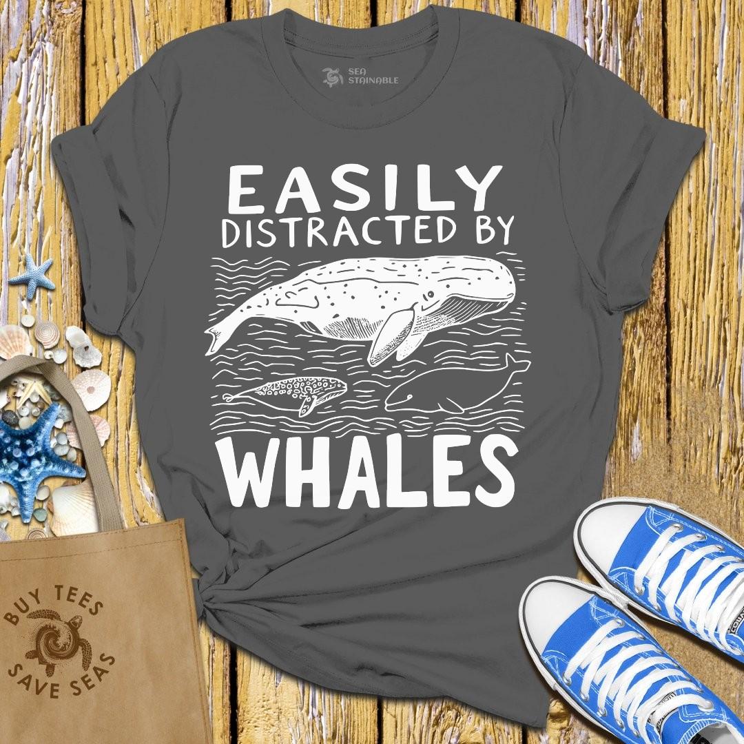 T-Shirt Charcoal / S Whale Focus T Shirt