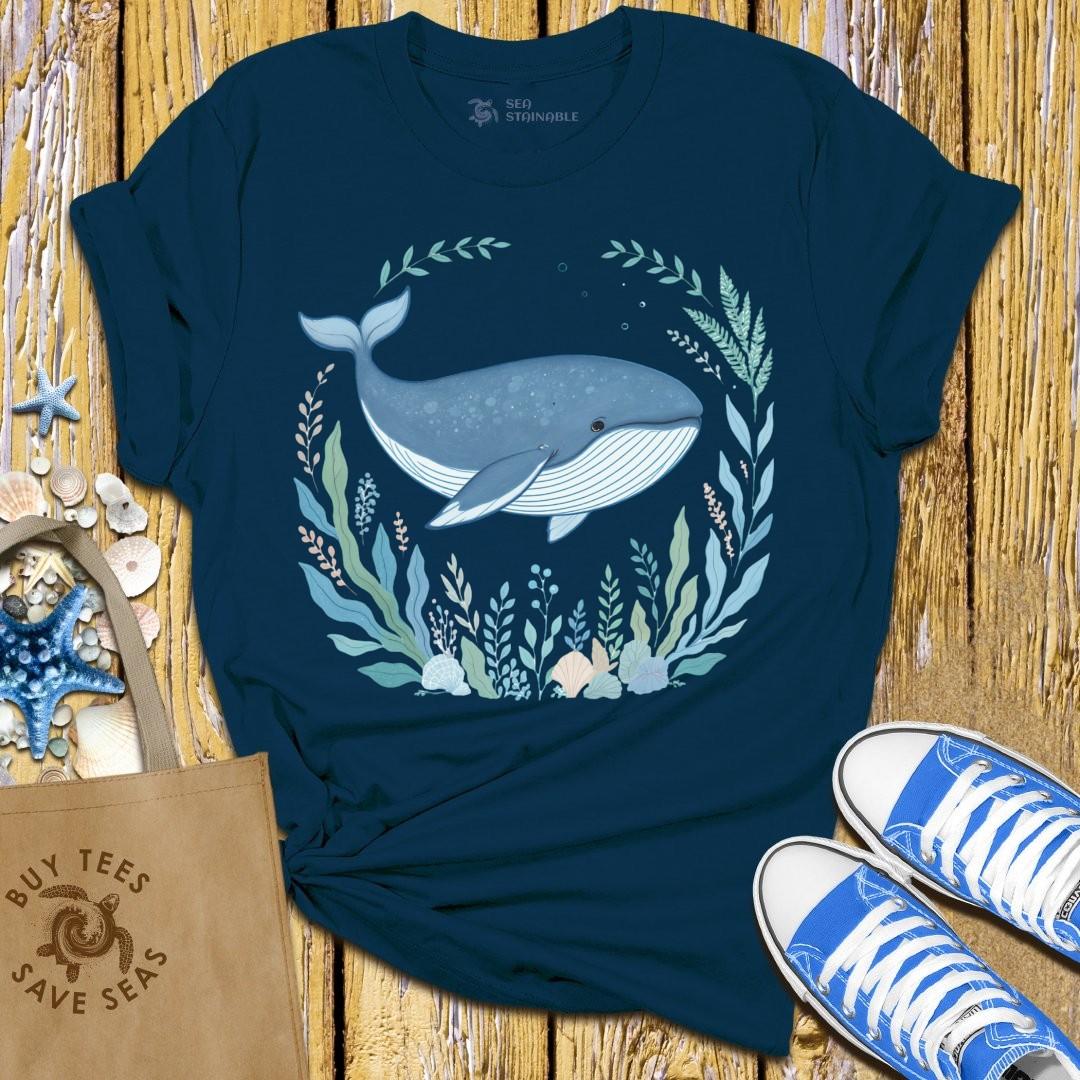 T-Shirt Navy / S Whale Wonder T Shirt